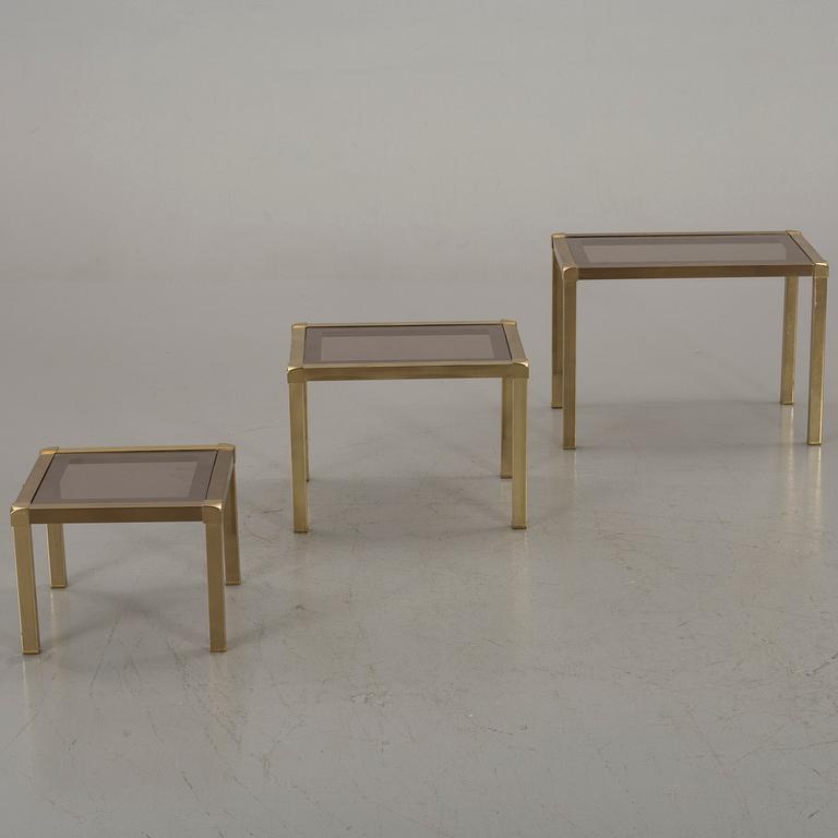 A NEST OF 3 TABLES, end of 20th century.