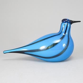 OIVA TOIKKA, glasfågel, Bulrush Curlew (Taivaanvuohi) 2004–2008, signerad O. Toikka Nuutajärvi.