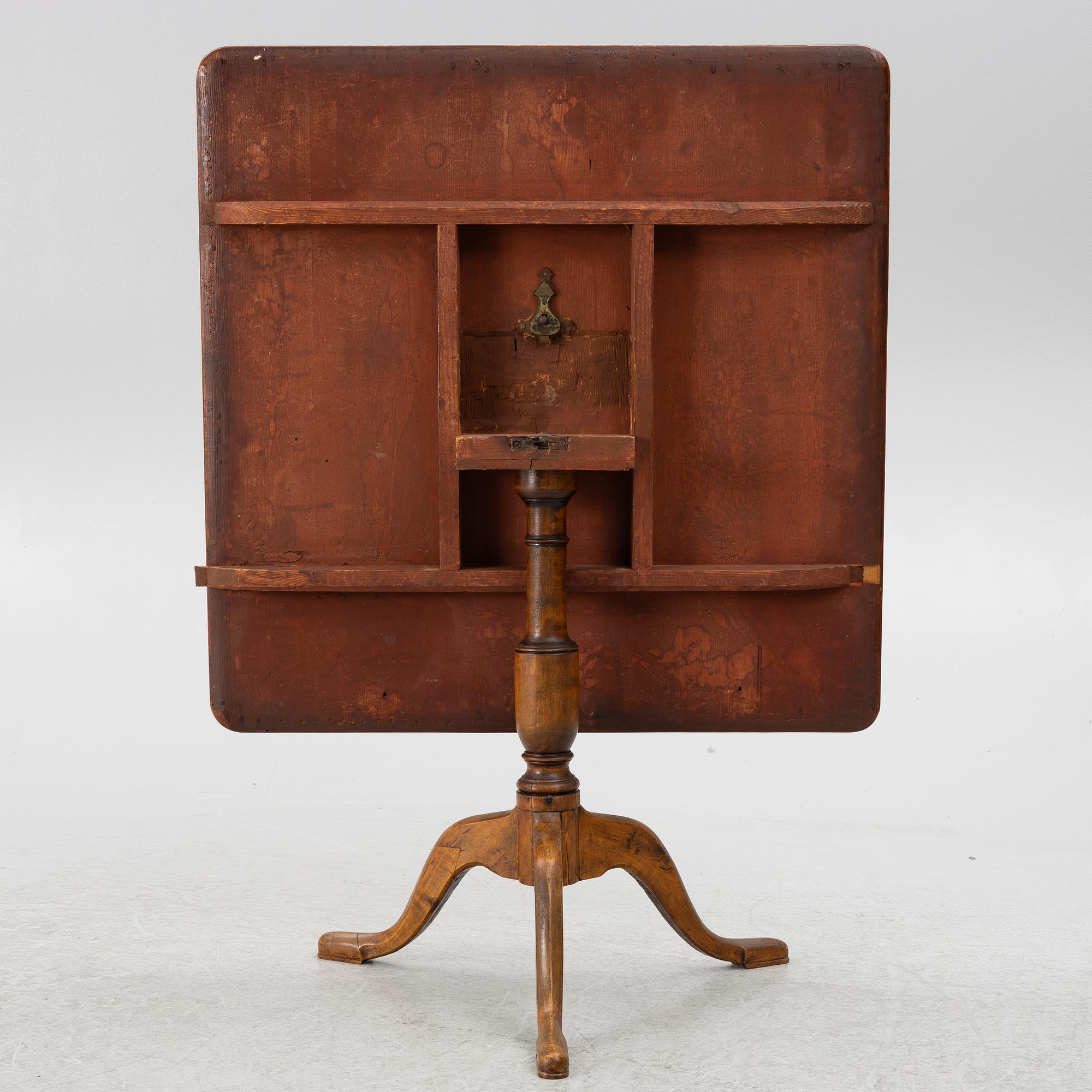 Fällbord, omkring år 1800.