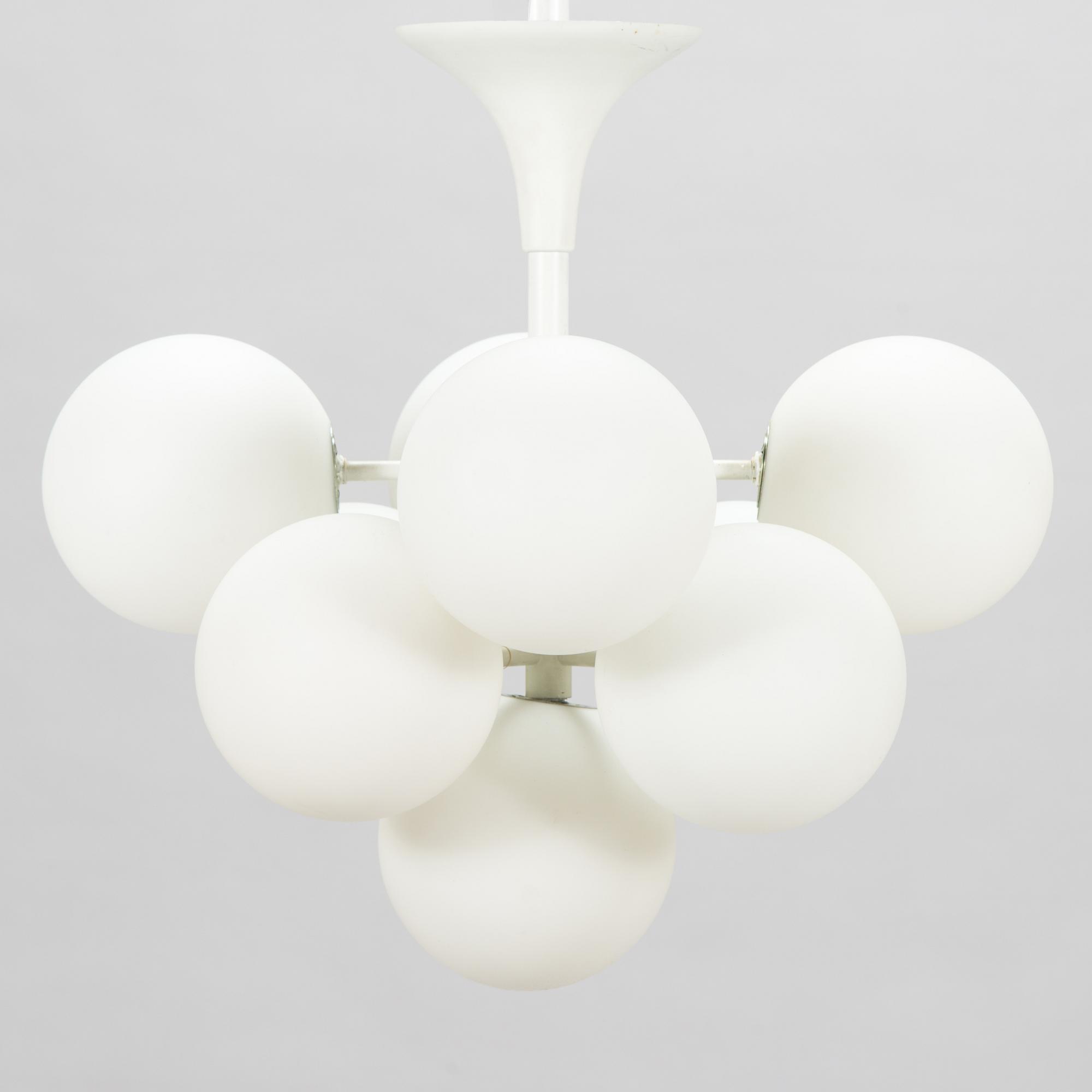 Max Bill, taklampa, 'Sputnik' modell för Temde, Schweiz 1960/1970-tal.