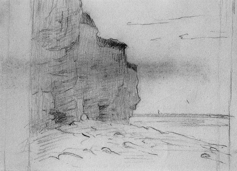 Carl Fredrik Hill, "Röda falaiser" / "Les falaises".