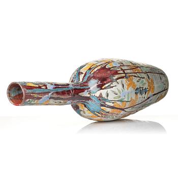 Eva Bengtsson, a stoneware floor vase "Blomstra", own studio, Frillesås, 2016.