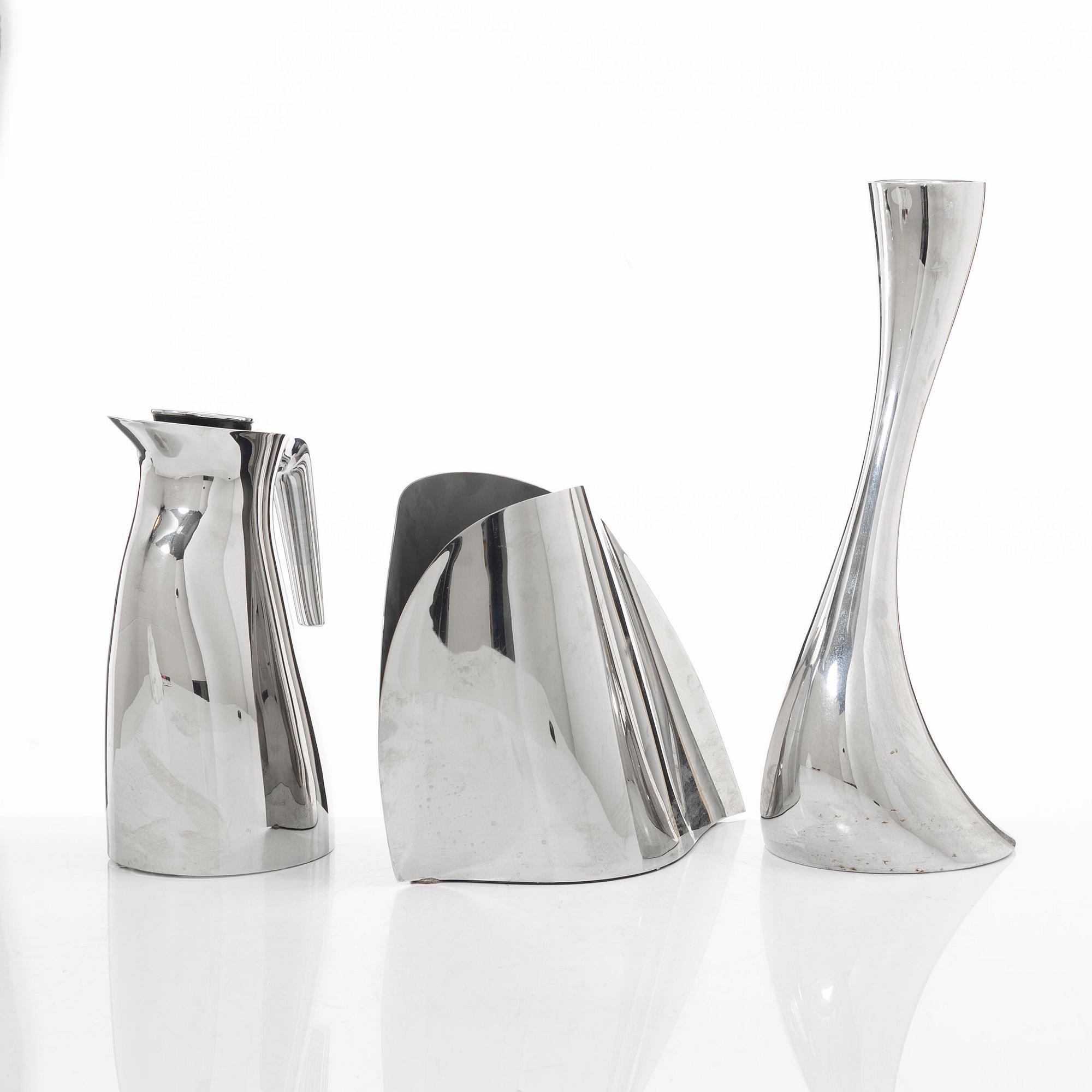 Georg Jensen, ljusstake, kaffekanna, vas.