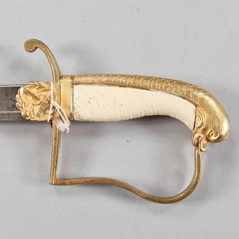 SJÖOFFICERSVÄRJA, m/1824.
