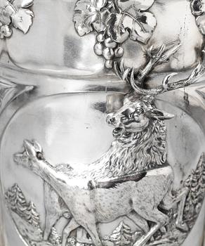 VINKYLARE, nysilver, jugend, troligen WMF, Tyskland, 1910-talet.