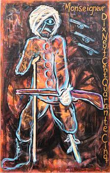 Karin Sverenius Holm,  olja på duk, signerad.