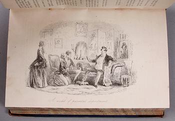 BOK, "Bleak House" av Charles Dickens, första upplagan, London 1853.