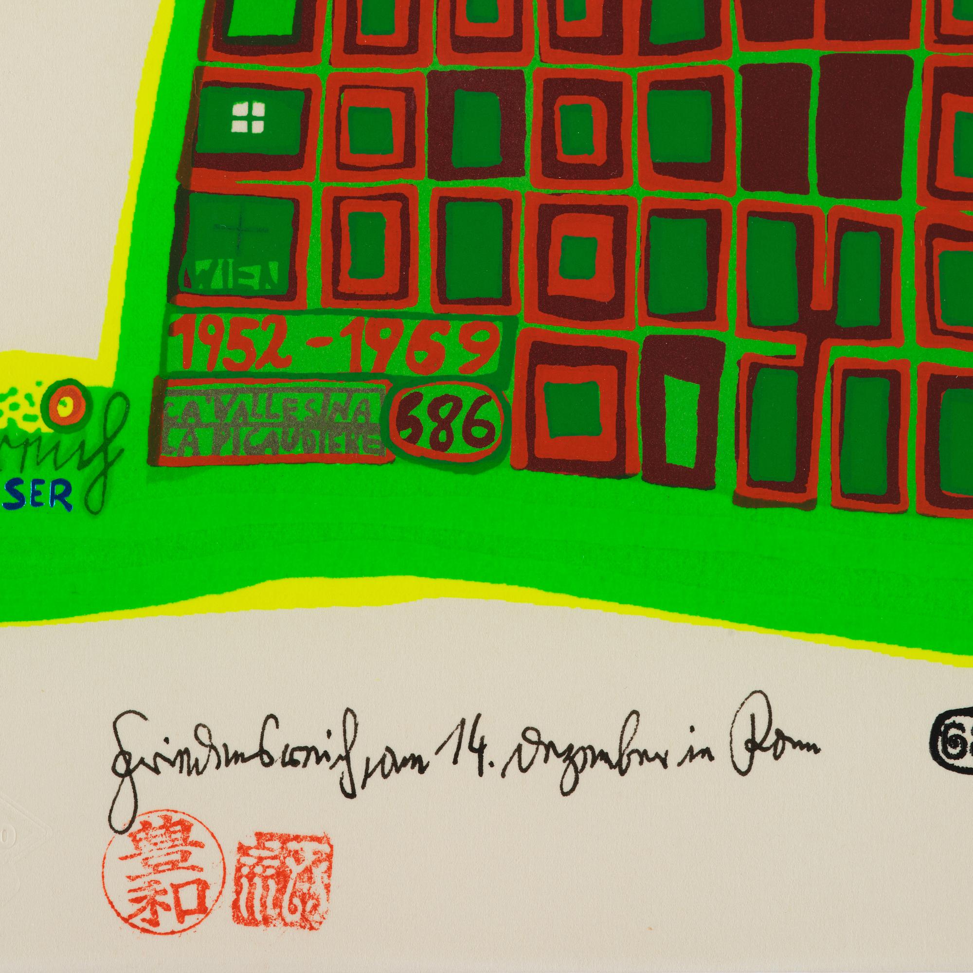 Friedensreich Hundertwasser, "Good Morning City - Bleeding Town".