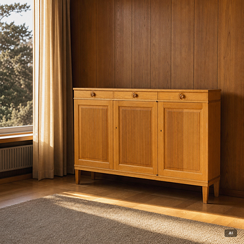 Carl Malmsten, Sideboard, 'Herrgården', Bodafors, second half of the 20th century.