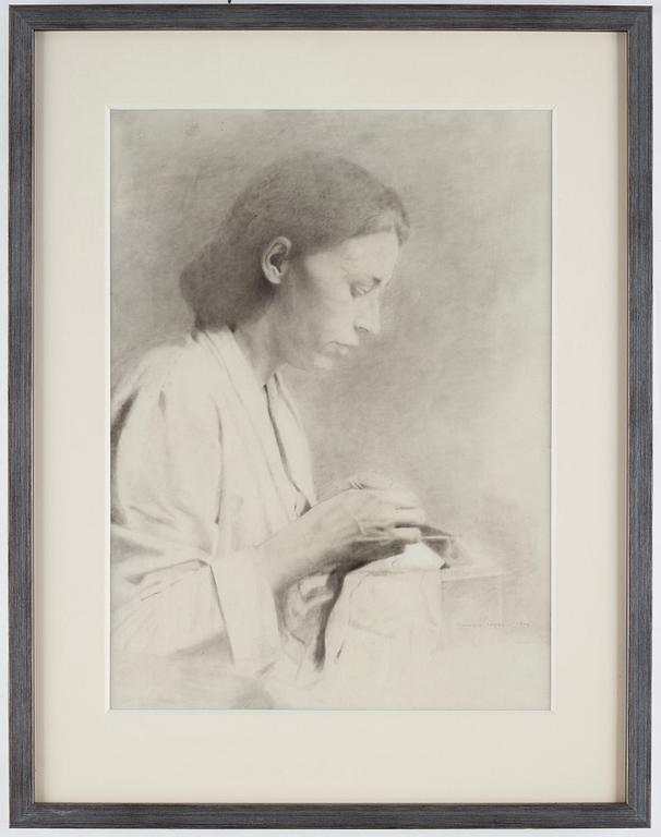 Francisco Lopez, A woman crafting.