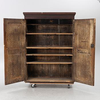 A painted cabinet, Värmland, dated 1847.