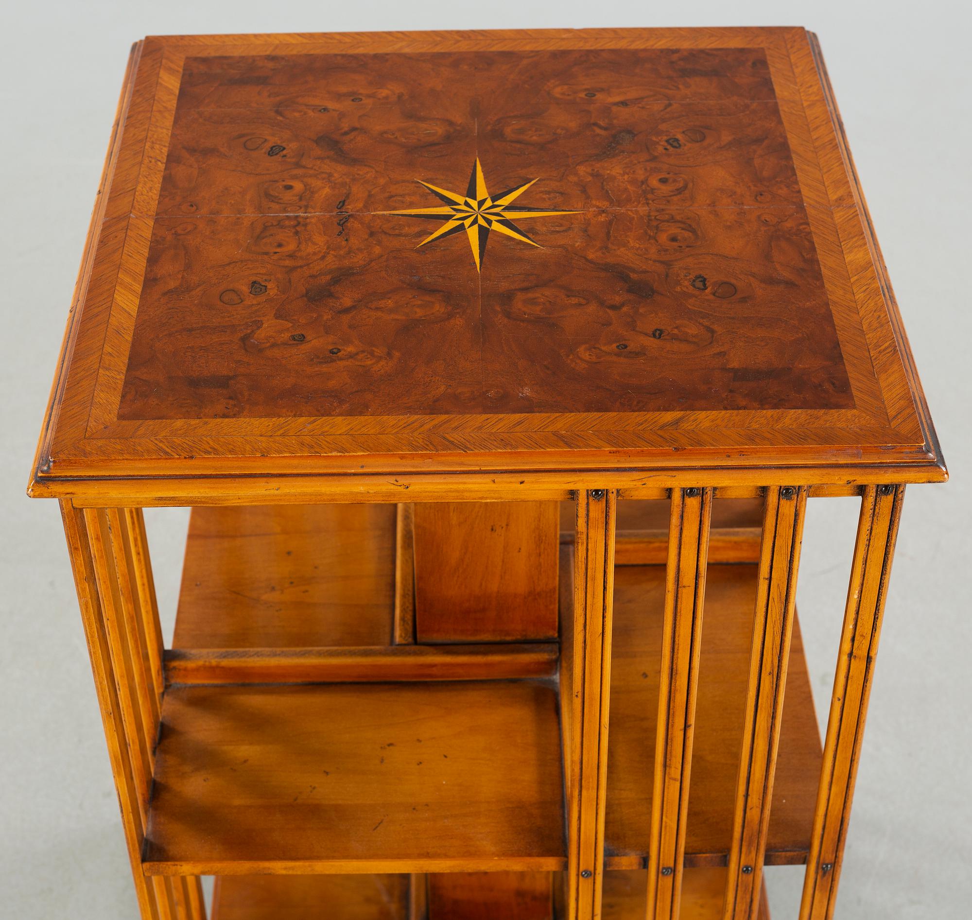 A circa mid 20th century turning book case.