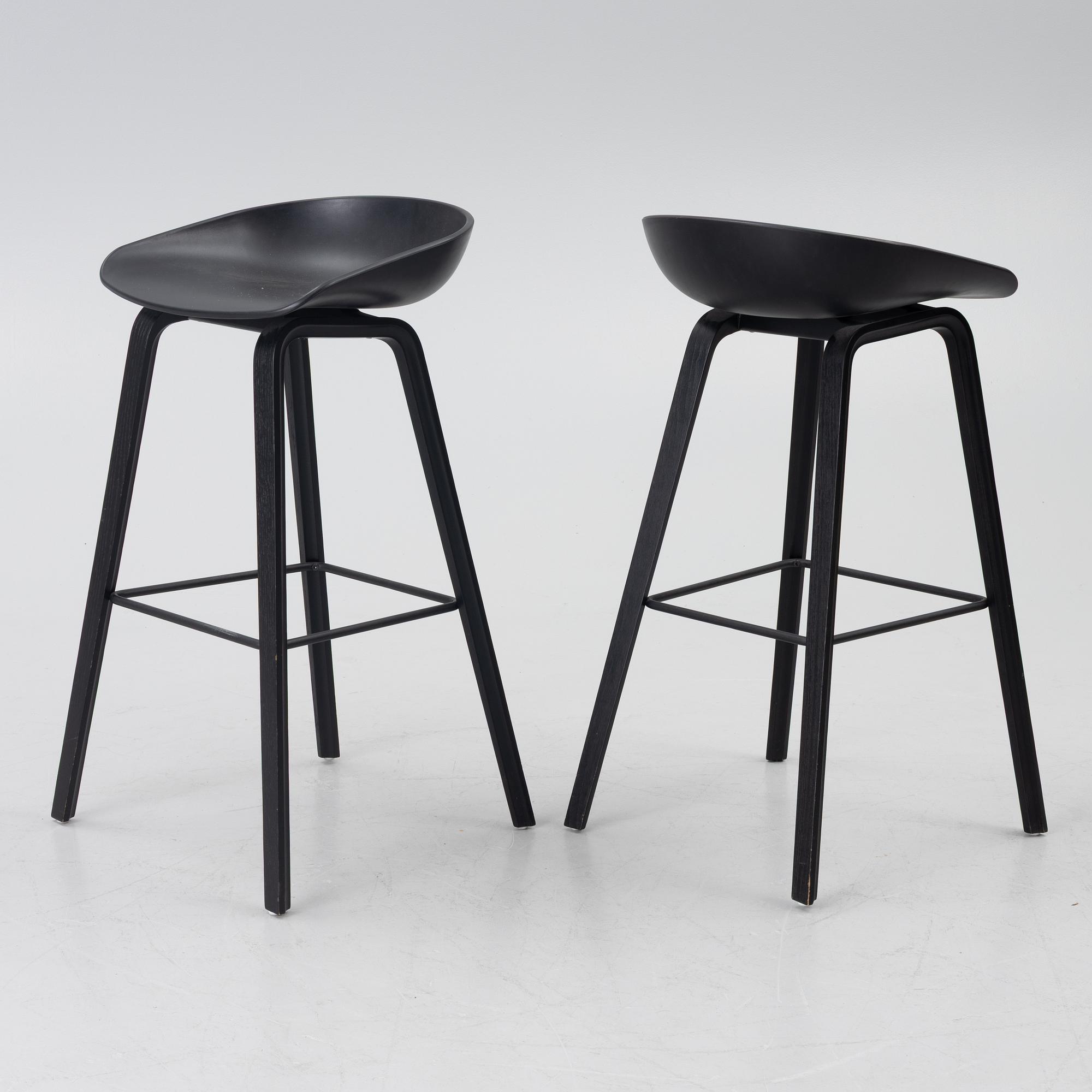 Hee Welling, barstolar, "About a stool", 6 st, HAY, Danmark.
