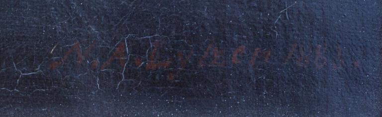 NIELS AGAARD LYTZEN, oil on canvas, signed and dated 1883,