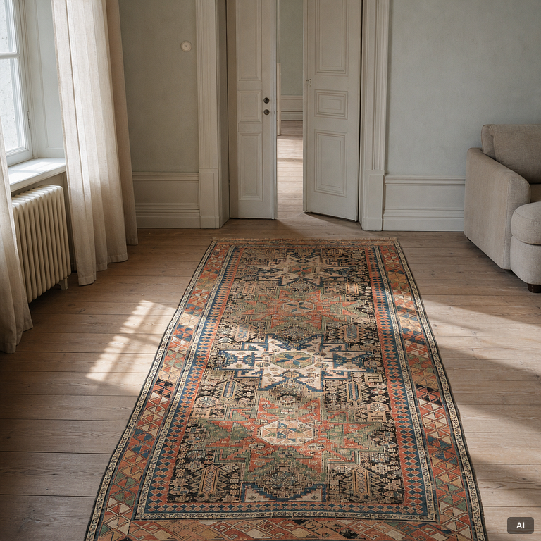 Matta, orientalisk, ca 280 x 130 cm.