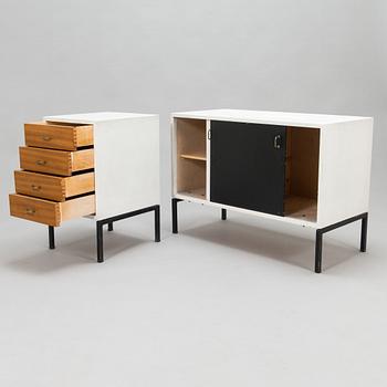 Oiva Parviainen, A 1960's sideboard and drawer unit for Lahden Puujalostus.