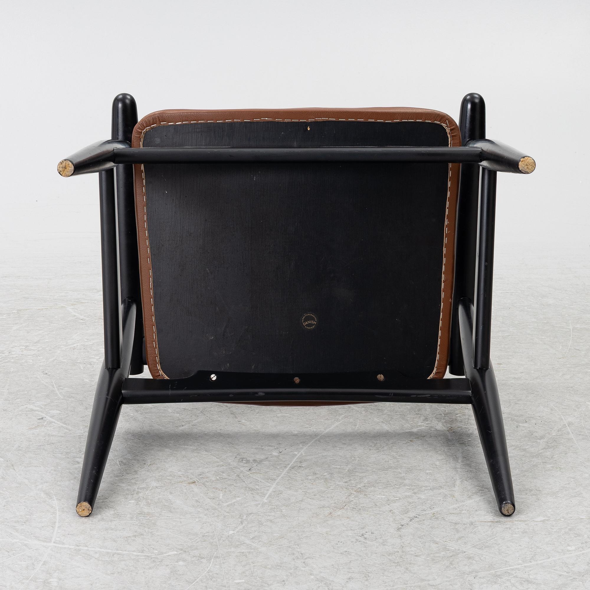 Hans J. Wegner, Armchair CH 35, Carl Hansen, Odense, Denmark.