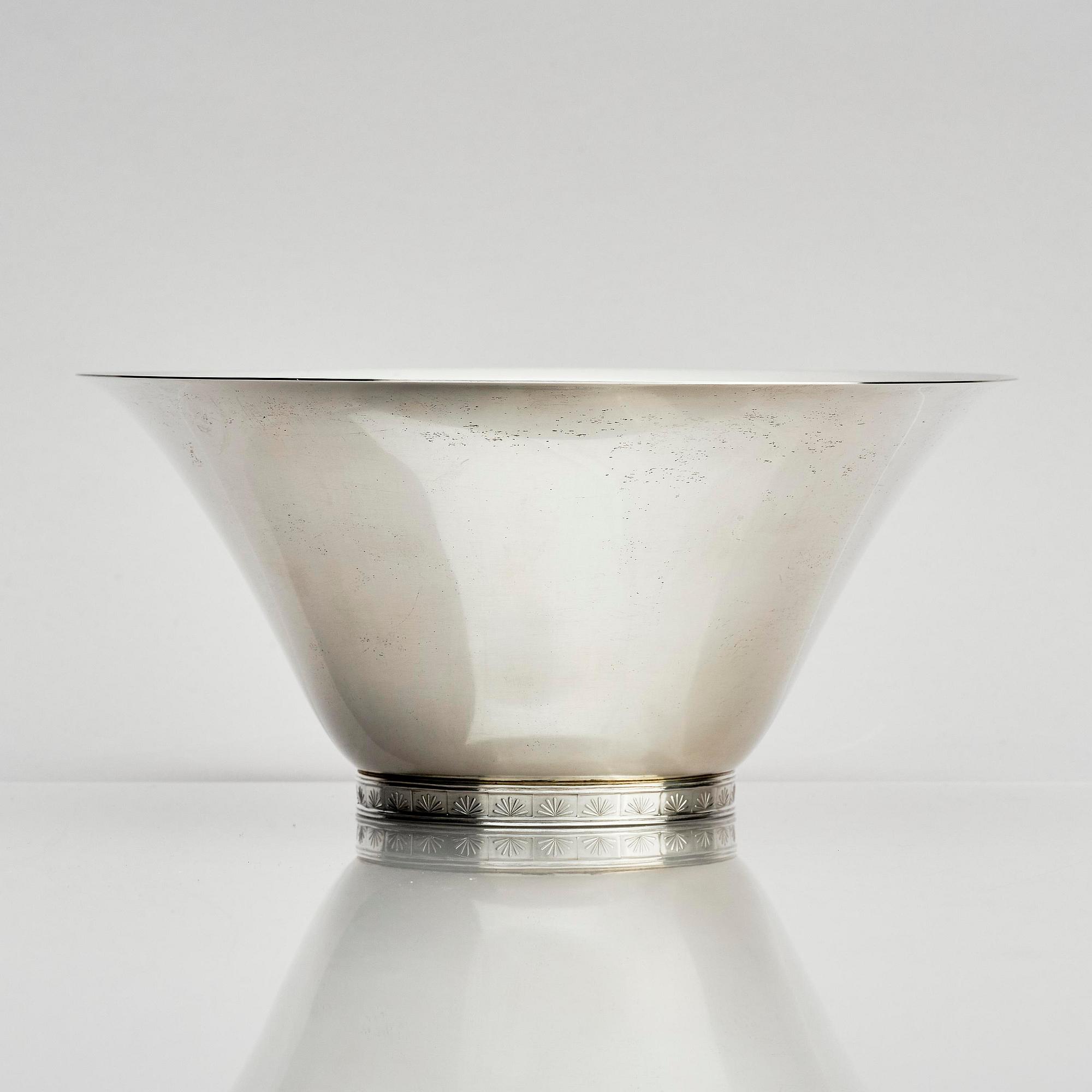 Wiwen Nilsson, a sterling silver bowl, Lund, Sweden 1968.