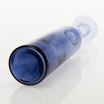 NANNY STILL, FLASKA, glas, modell 1737, signerad Nanny Still, Riihimäen Lasi oy.