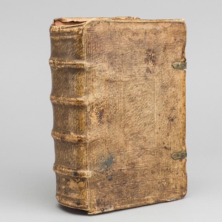 LUCAS OFINDER d., "Quinque Libri Moyfis IVXTA VETE REM SEV VVLGA..." Tyringen anno 1585.