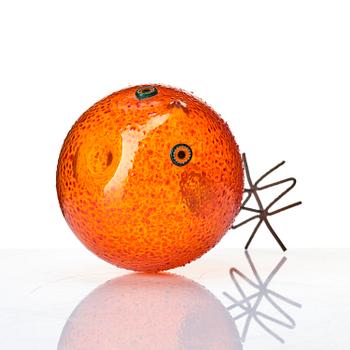 Alessandro Pianon, a "Pulcino" glass sculpture of a bird, Vistosi, Italy, 1960s.