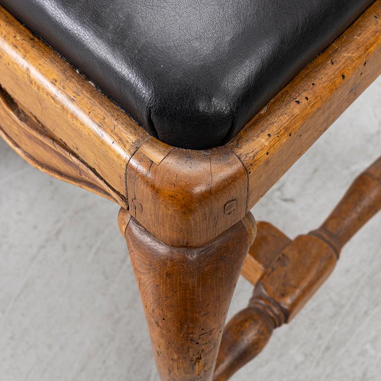 A pair of Late Baroque Chairs, a. mid-18th century.