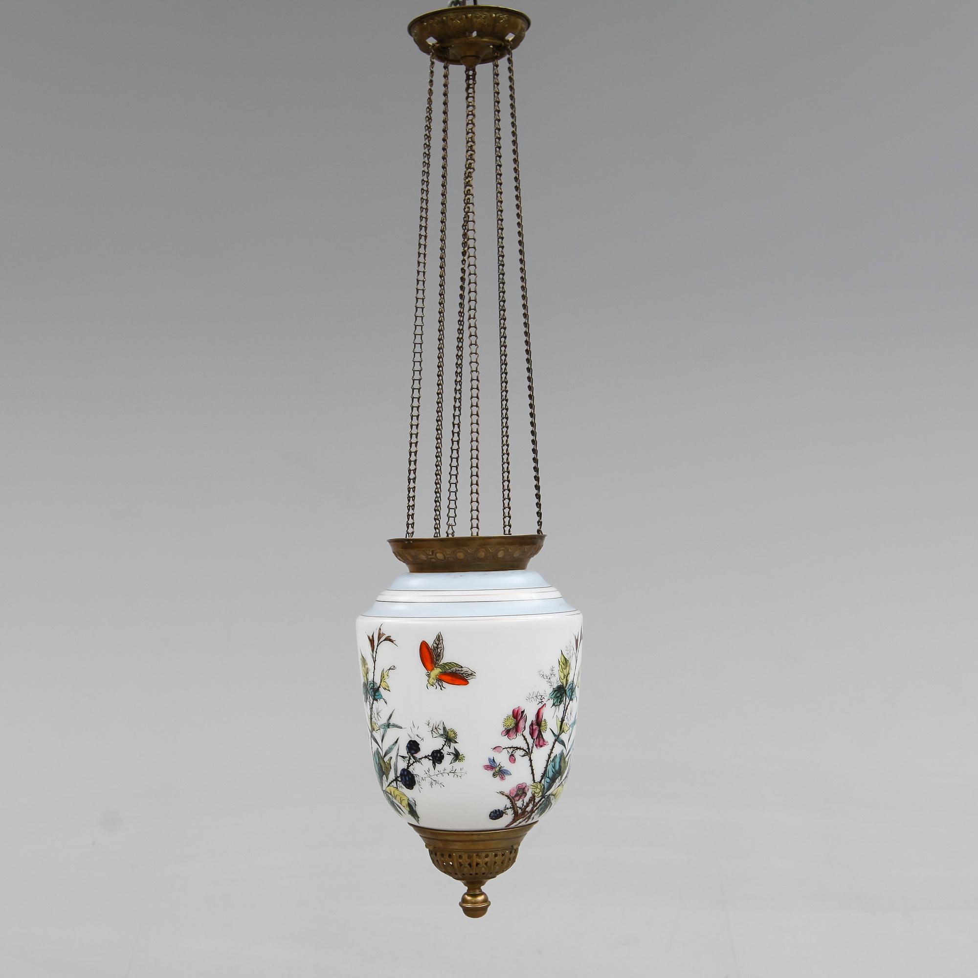 MÅNSKENSAMPEL, sekelskiftet 1900. Höjd 35 cm.
