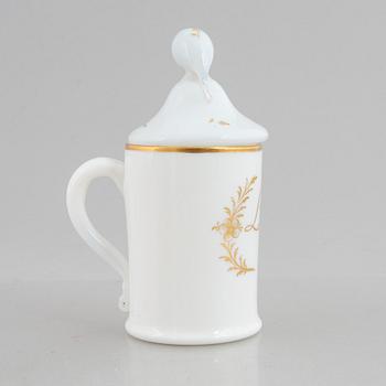 Stop med lock, flussglas. Möjligen Strömbäck, omkring år 1800.