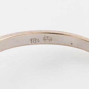 RING, med briljantslipade diamanter 0.55 ct, importstämplad.