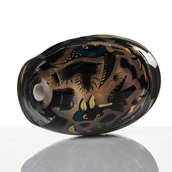 Ulrica Hydman-Vallien, a unique 'Kabale' glass sculpture, Kosta Boda, Sweden 1986.