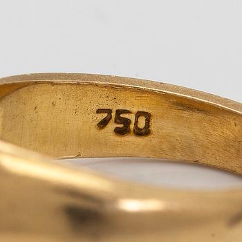 Ring, brilliant cut diamond, 18K gold.