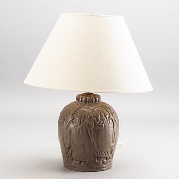 BORDSLAMPA, stengods, Åke Holm.