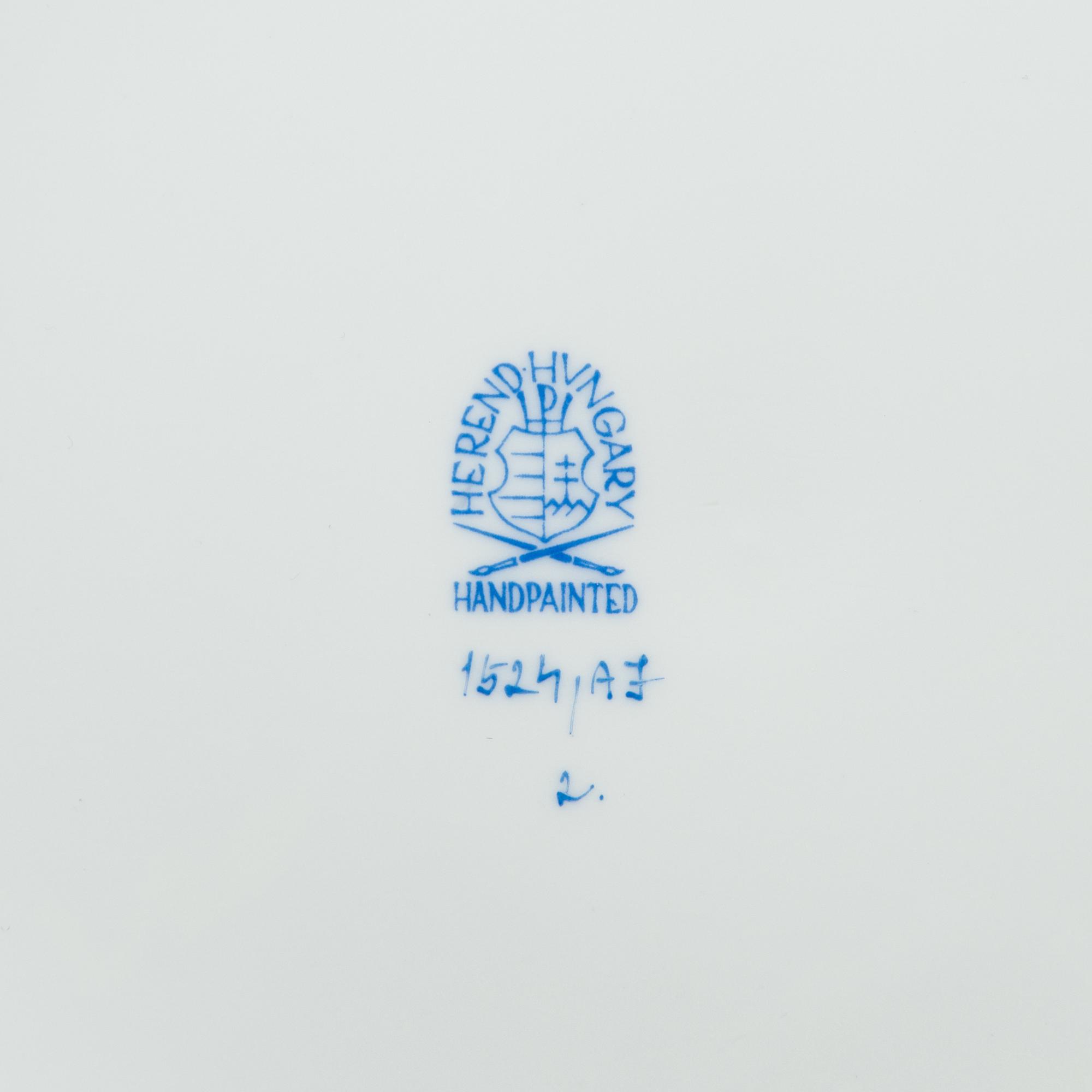 Herend, matservis, 121 delar, Apponyi Yellow / Chinese Bouquet, porslin, Ungern.