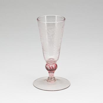 POKALGLAS. Böhmen, 1700-tal.