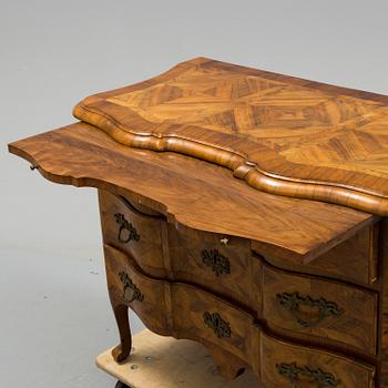 A late baroque mid 18th century chest of drawers by Christian Linning.