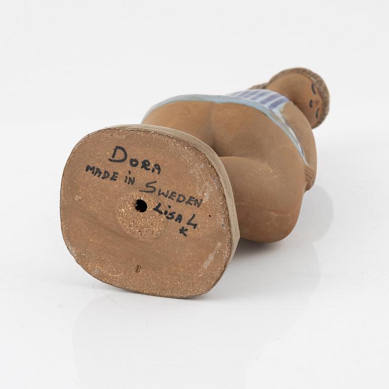 Lisa Larson, a 'Dora' stoneware figurine from the 'ABC'-series, Gustavsberg.