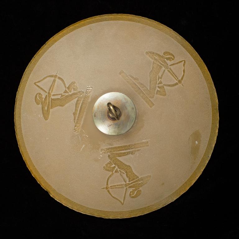 A 1920 / 30s Art Deco plafond for chandelier.