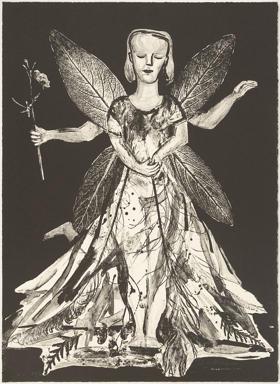 Lena Cronqvist, litografi, signerad och numrerad LC 39/40.