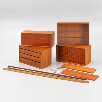 Poul Cadovius, shelving system, "Royal System", Denmark, second half of the 20th century.