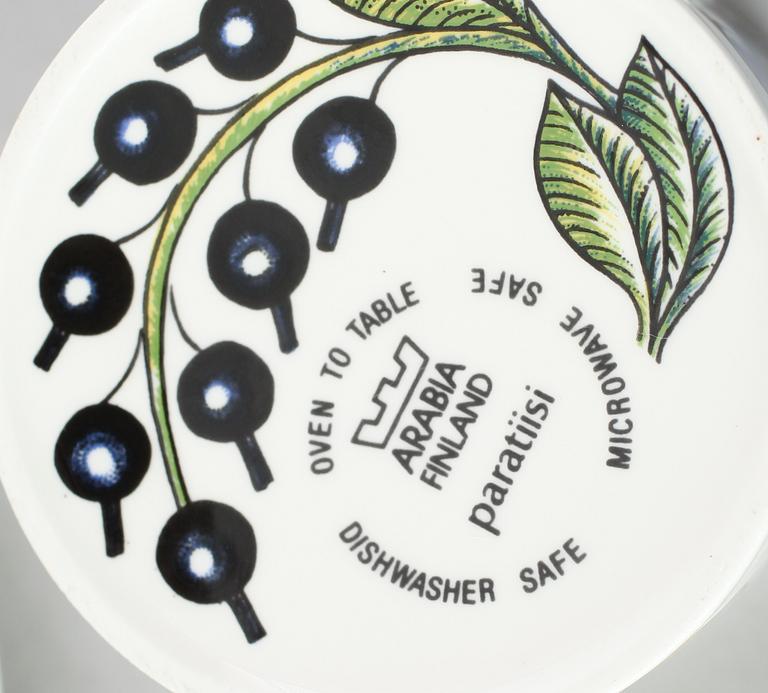 SERVISDELAR, porslin, "Paratiisi", Birger Kaikpiainen, Arabia.