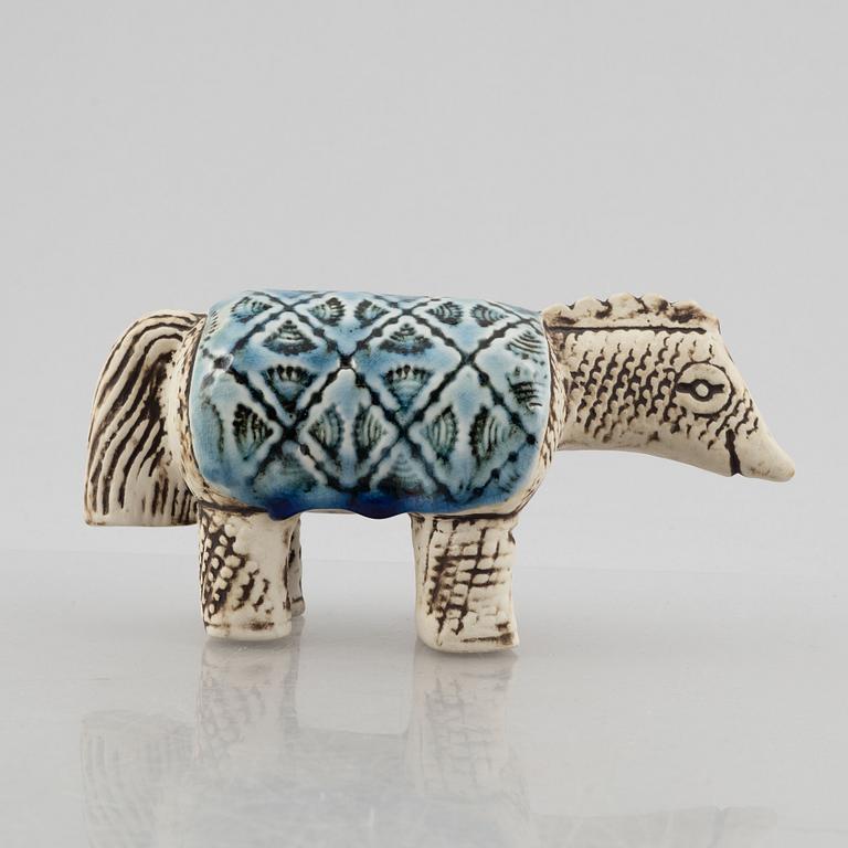 Lisa Larson, figurin, stengods, "Varan", ur serien "Jura", Gustavsberg.