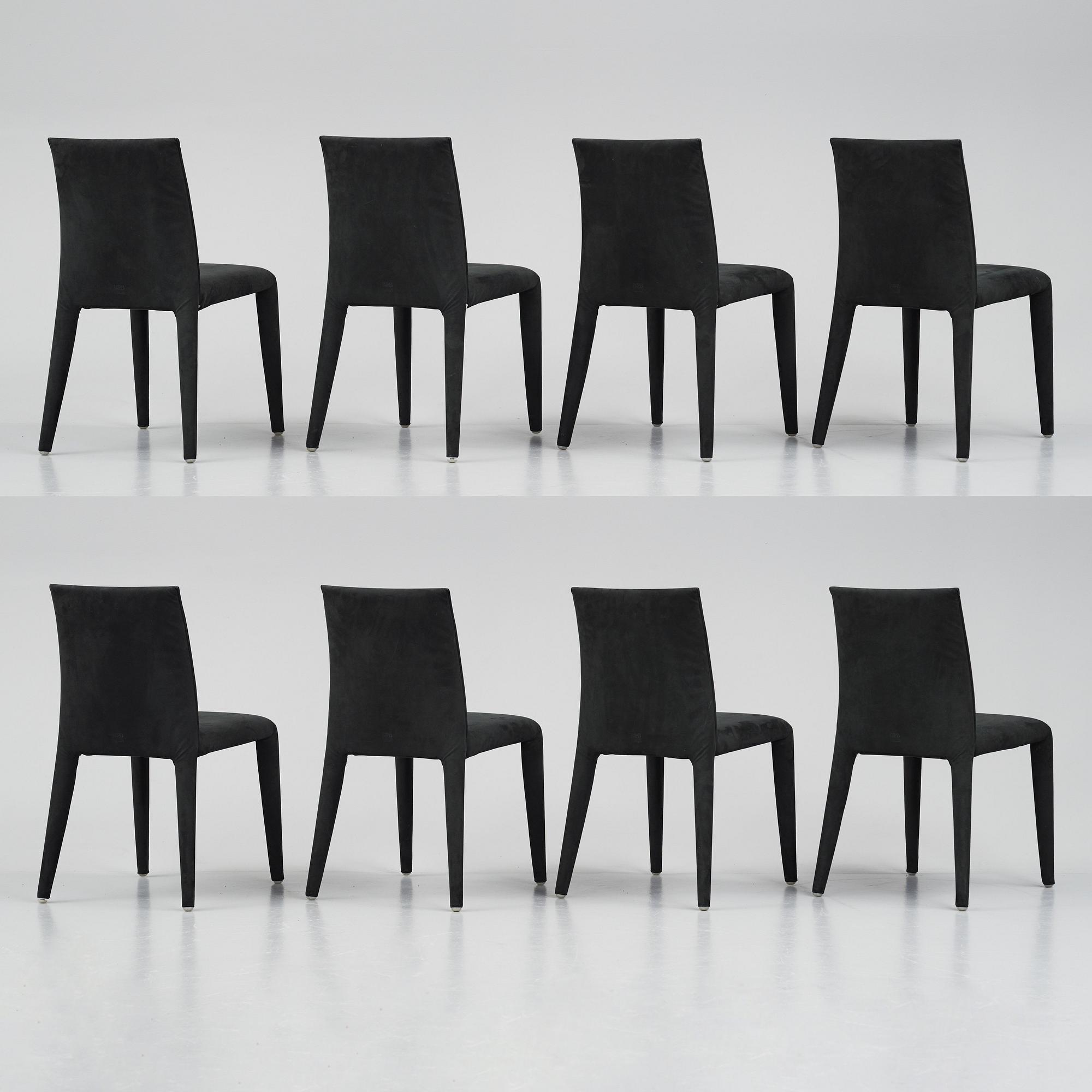 Mario Bellini, "Vol au vent", 8 chairs, Maxalto, B&B Italia, post 2001.