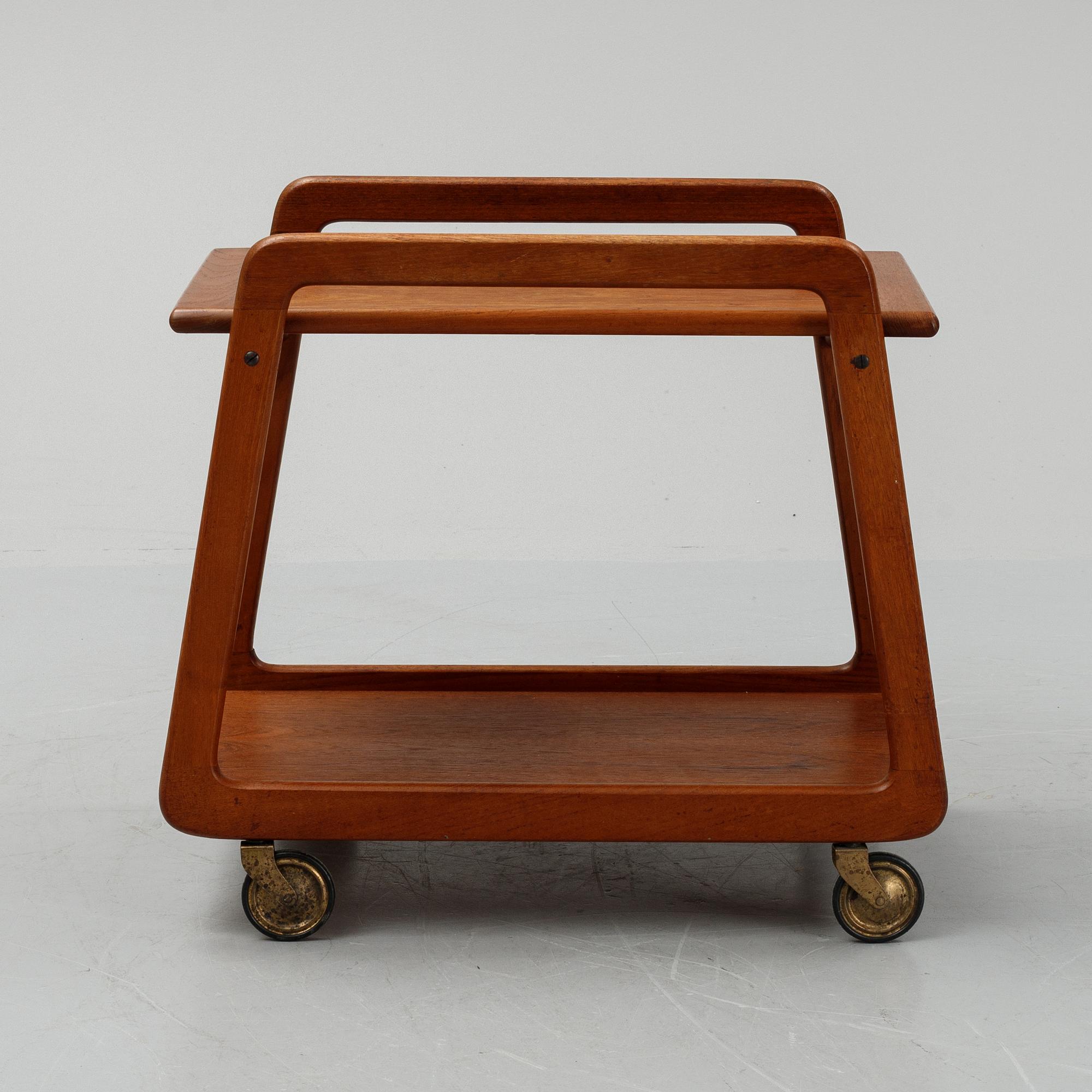 A teak drinks trolley, Sika Möbler, Denmark, 1950's/60's.