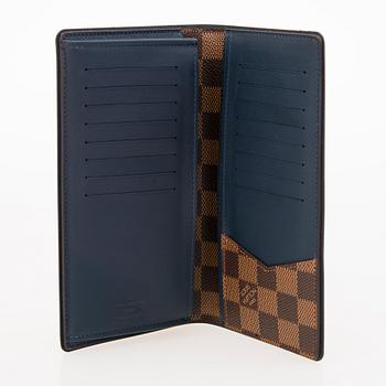 LOUIS VUITTON Damier Ebene Brazza Wallet.