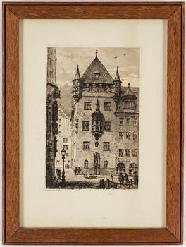 AXEL HERMAN HÄGG, Etching, 1905, signed.