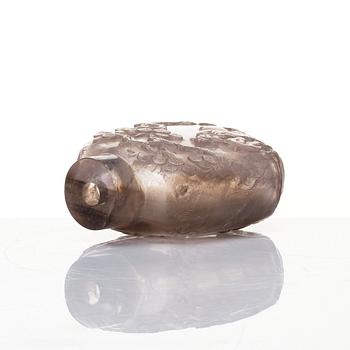 A rock-chrystal snuffbottle, Qing dynasty, 19th century.