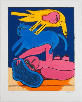 Beverloo Corneille, silkscreen in colours, 1998, signed HC 17/20.