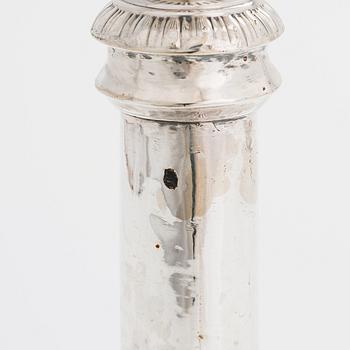 John Roberts & Co, ljusstakar, ett par, silver, Sheffield 1809, England.