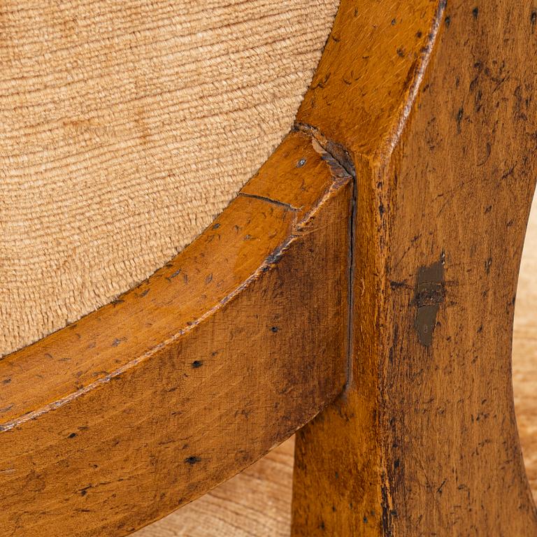 Four Louis XVI armchairs, 18th century.