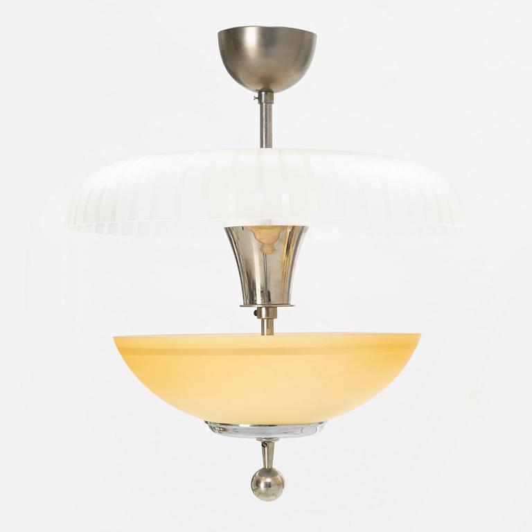 Nordiska Kompaniet, A glass ceiling light, 1930's/40's.